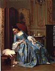 Joseph Caraud Idle Hours painting